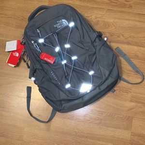 NWT The North Face Borealis Backpack, Gray/ Blue